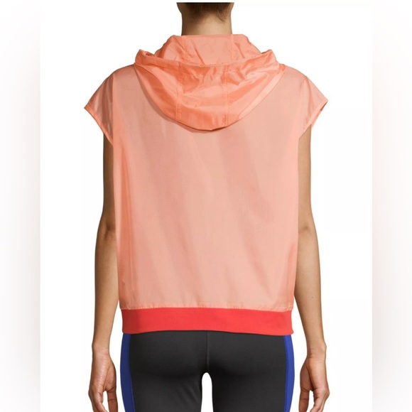 AVIA Women’s Orange Colorblock Sleeveless Windbreaker, Medium - Picture 3 of 11